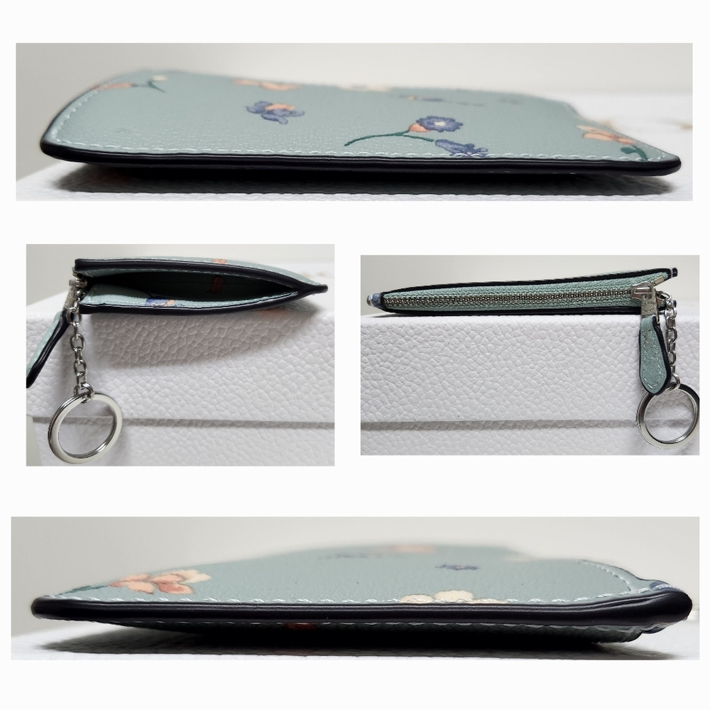 COACH Light Teal Key Pouch NWT C1672G - Picture 7 of 13